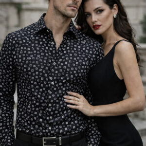 Chemise Midnight — imprimé géométrique — Chemises — Ted Lapidus