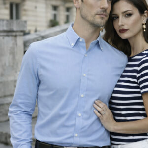 Chemise Deluxe — oxford bleu ciel — Chemises — Ted Lapidus